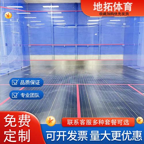 杭州临安全玻璃壁球馆  玻璃壁球馆材料 全套玻璃壁球馆设备设计安装施工